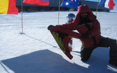 Jose Antonio at the South Pole