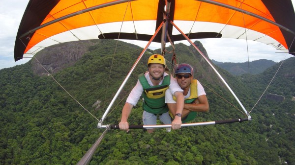 Flying over Rio de Janeiro with the world's coolest flying instructor