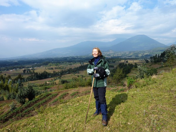 Trekking up to the goriilas, Virunga, DR Congo