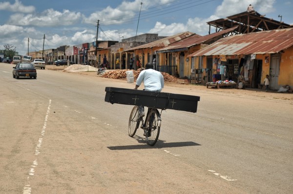 Coffin delivery, Uganda