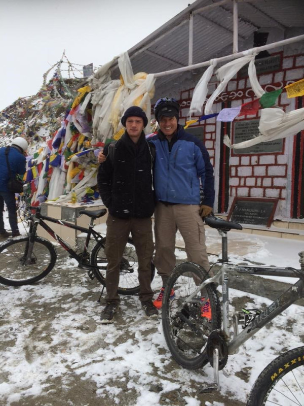 Mountain-biking with my dad down the world's highest motor road, Ladakh, India
