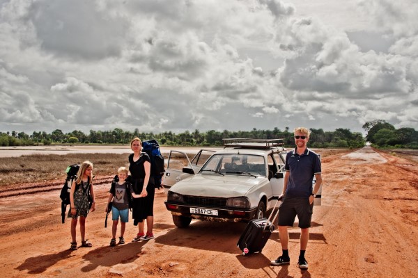With the family in Guinea-Bissau