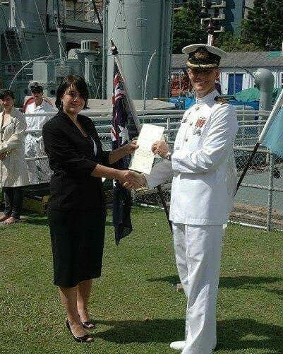 The day Petro joined the Australian Navy