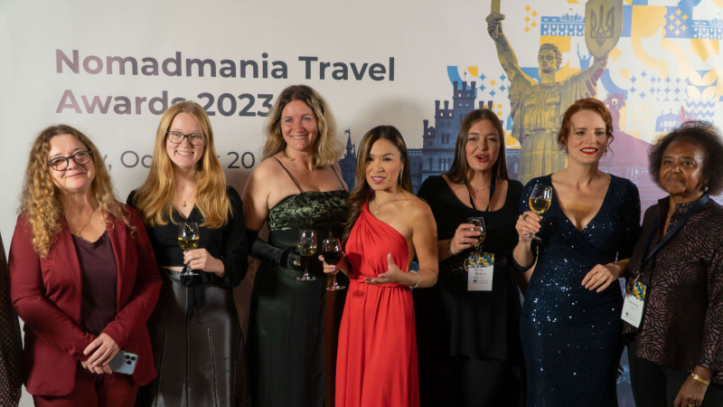 Female Travellers at the NomadMania Travel Awards Gala in Ukraine 