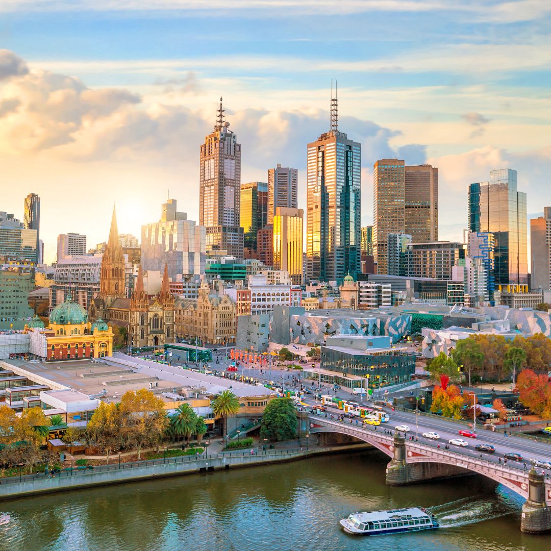 A view of Melbourne, NSW, Australia