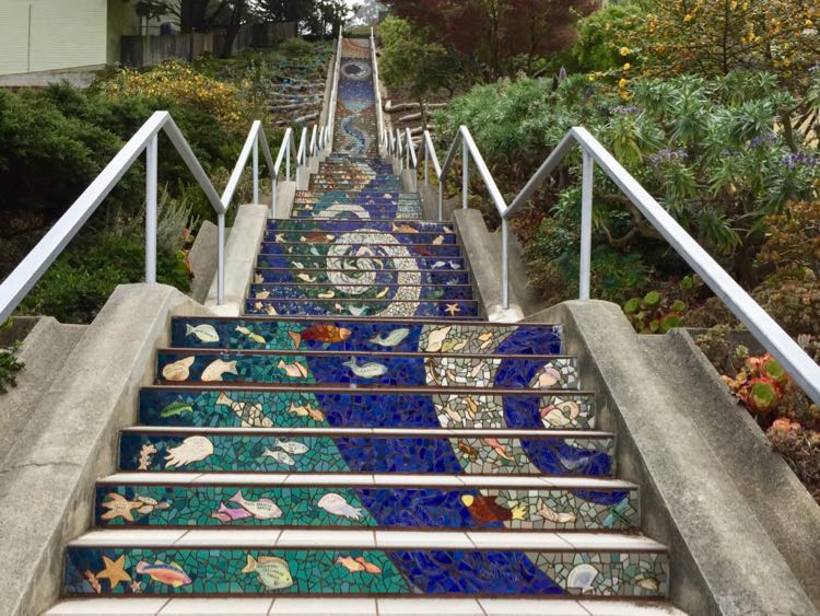 16th Avenue Tiled Steps are one of many hidden gems in San Francisco
