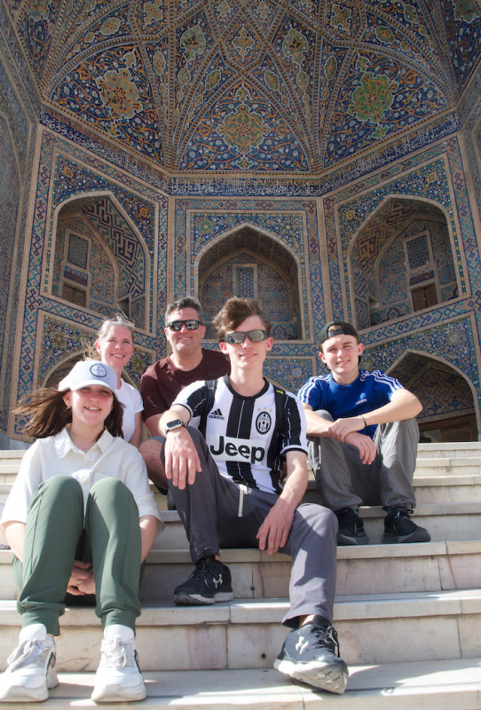 Clayburn family in Uzbekistan