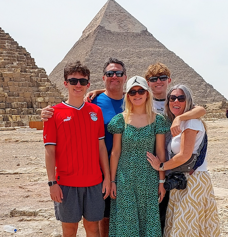 The Clayburns in Egypt