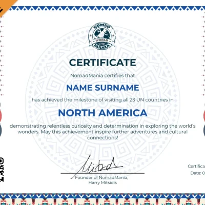 Certificate - North America