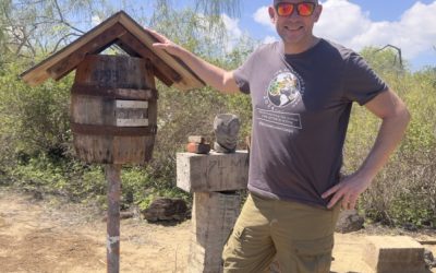 Hand-delivering 50 letters around the world from an ancient postbox on Galapagos Islands