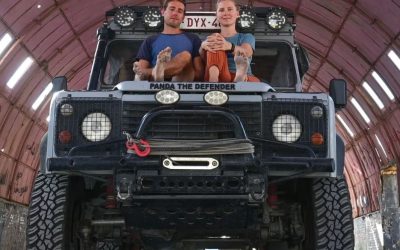 Interview with Jelle & Tine from Panda The Defender project and their overland travels