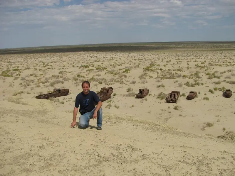 Moynaq Aral Lake derelict ships