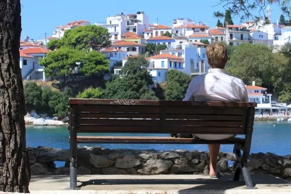Overlooking Skiathos, Greece