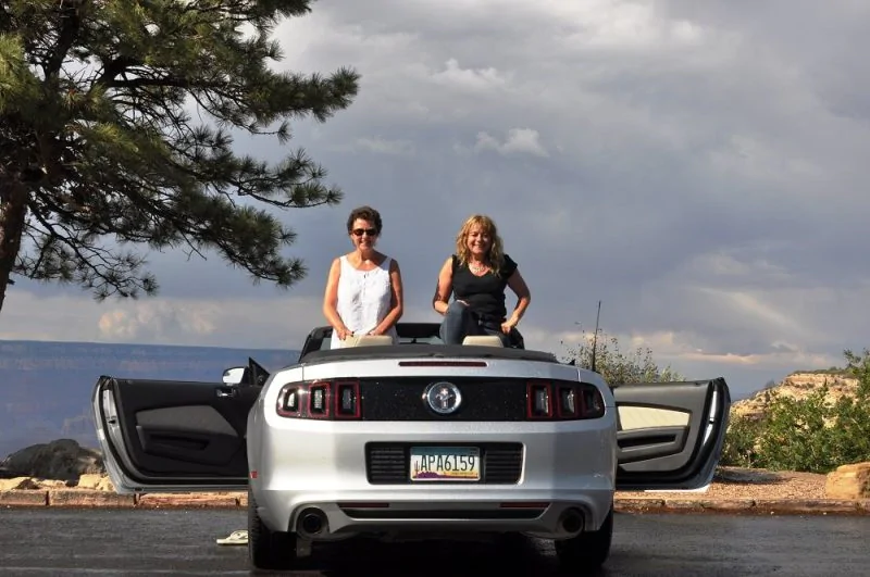 Being Thelma and Louise at Grand Canyon, Route 66, U.S.