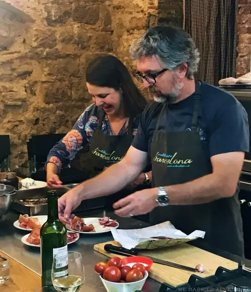 In Barcelona, Spain, we took a cooking class to learn to make paella and shopped for fresh ingredients at La Boqueria, the famous La Rambla food market