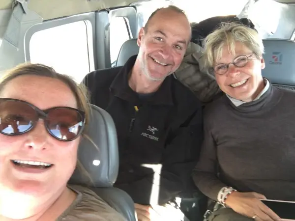 Anton travelling with friends somewhere above Zimbabwe...