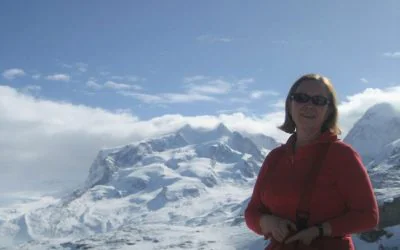 Skiing in Cervinia, Italy