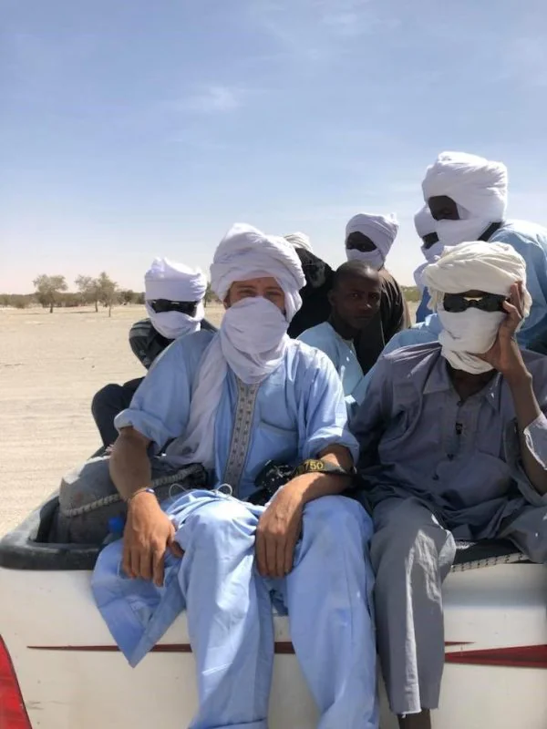 Hitch-hiking somewhere near Mao, Chad