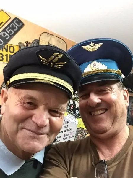 With Heinz Stücke during their 'verification' meeting in Heinz' German home