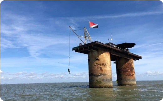 World War II sea fort, the origin of the micronations Sealand.