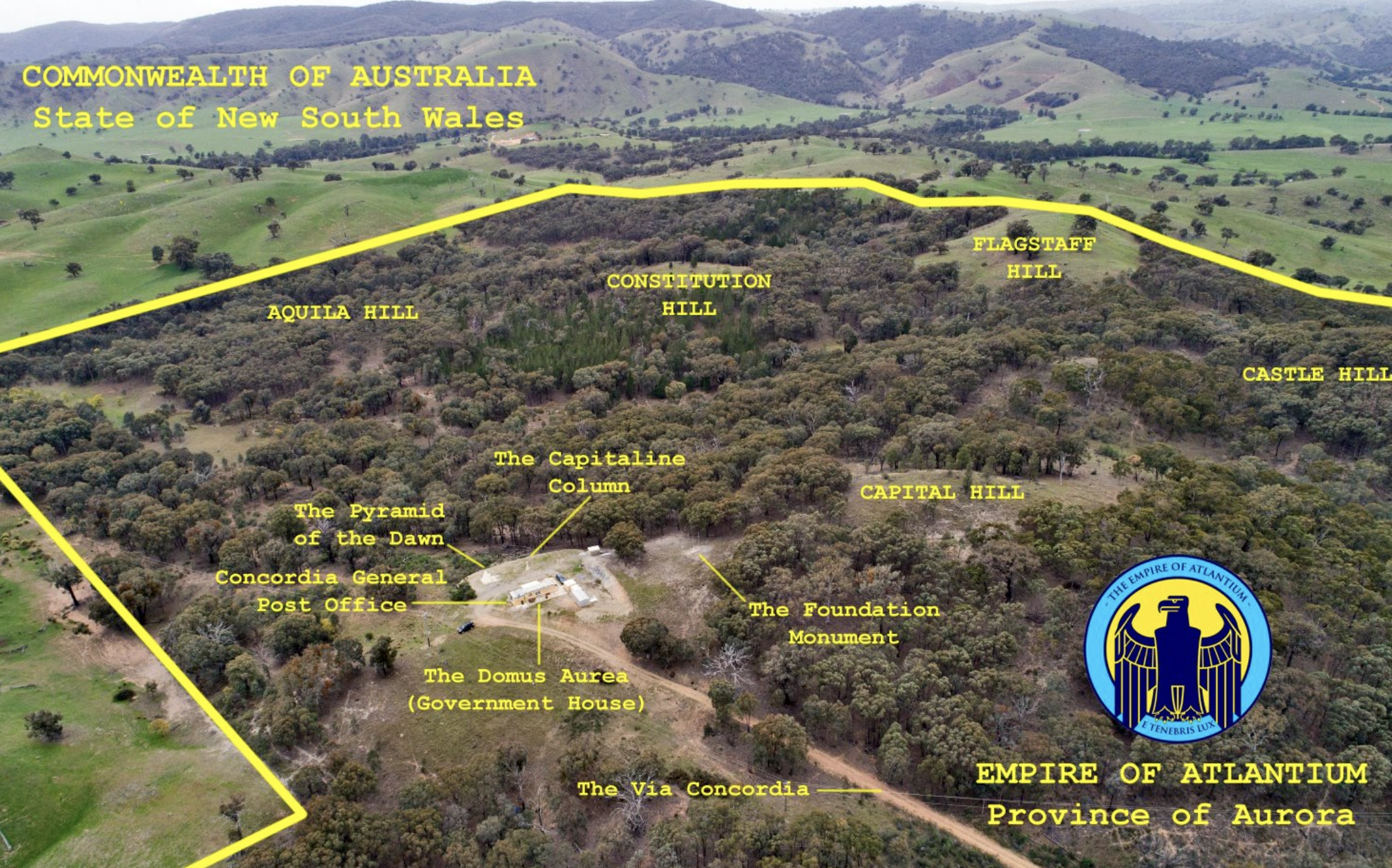 Atlantium is the only micro-nation in Australia