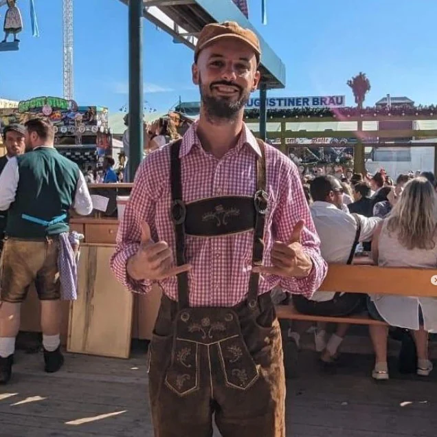 Omar Nok in Germany during Oktober Fest