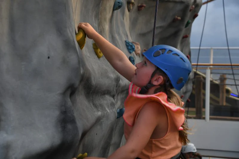 London Clayburn rock climbing