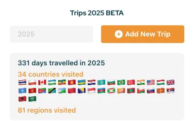 A Major Upgrade to Trip Entry and Travel Statistics